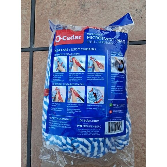 MicroTwist MAX Mop Head Replacement Machine Washable Microfiber Refill (1-Pack) - Picture 2 of 2